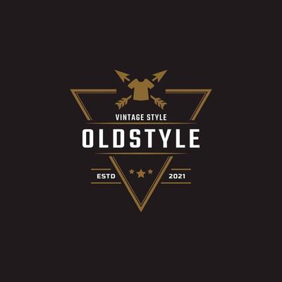 Classic Vintage Retro Label Badge for Clothing Apparel Old style Logo Emblem Design Template Element