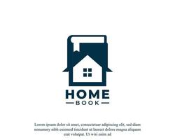 Book Home Logo Design Vector Template Element