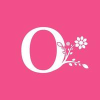 Letter O Linked Fancy Logogram Flower. Usable for Business and Nature Logos.