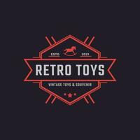 Classic Vintage Retro Label Badge Toys and Souvenir Logo Design Inspiration vector