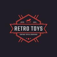 Classic Vintage Retro Label Badge Toys and Souvenir Logo Design Inspiration vector