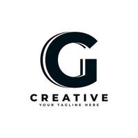 Creative Initial Letter G Logo Design. Usable for Business and Branding Logos. Flat Vector Logo Design Ideas Template Element.