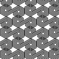 diseño de patrón de estilo hexagonal vector