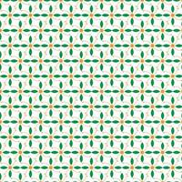 Abstract Seamless Green Leaf Pattern. vector