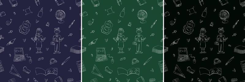 School 3 seamless pattern