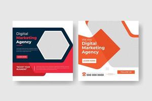 we are creative agency and corporate business flyer vector