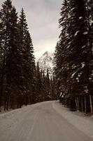 Rocky Mountains in winter photo