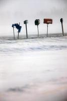 Postal Boxes in Winter Saskatchewan photo