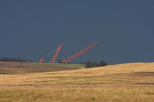 dragalinas de carbón en el sur de saskatchewan foto