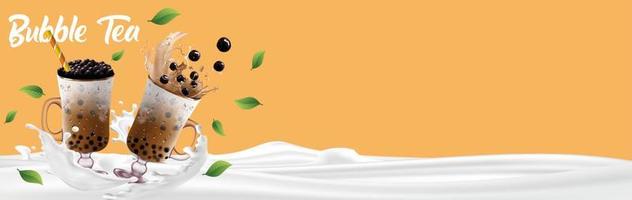 Milk Tea Background Vector Art, Icons, and Graphics for Free Download