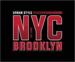 New York City Typography Vector T-shirt Design