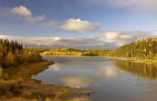 Northern Manitoba Lake near Thompson in Autumn photo
