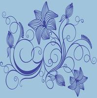 Flower design vector template