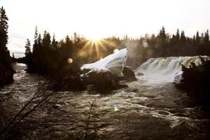 Pisew Falls in Northern Manitoba photo