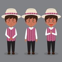 Jamaica Character with Various Expression vector