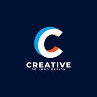 Letter C Logo Alphabet. Usable for Business and Branding Logos. vector