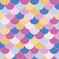Vector - Colorful seamless pattern of skin fish, Mermaid violet, pink, blue background. Japanese style. Can be use for print, paper, wrapping, card. Simple image.
