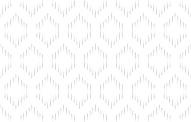 Hexagon rhombus ethnic design  white background. Seamless geometric chevron ikat pattern in tribal, folk embroidery abstract art. ornament print. Design for carpet, clothing, wrapping, fabric,fashion