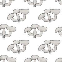 Seamless mushrooms. Seamless pattern. Hand drawn vegetable vector. Illustration vector. Wrapping paper pattern. Seamless background with mushrooms. vector