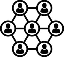 Social People, Network, Networking, Connect, Connecting, Referral Program Icon. Social Media Connection vector