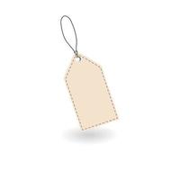Paper price tag 3D, Vector illustration eps.10