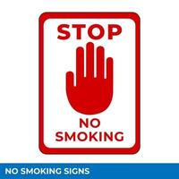 Warning No Smoking Area Signs In Vector, Easy To Use And Print Design Templates vector