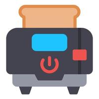 bread toast machine toaster breakfast food bread vector