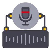 smart home using smart voice recognition vector