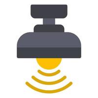 smart lamp lightning with smart system connection vector