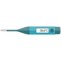 Object Electronic Thermometer. vector