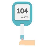 Blood Glucose Meter. vector