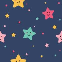 cute colorful star seamless background for fabric pattern