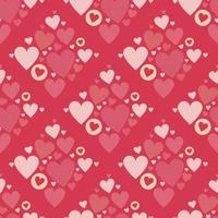 cute love and polka dot seamless background for fabric pattern for valentine's day vector