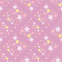 pastel star and polka dot in square shape seamless background for fabric pattern vector