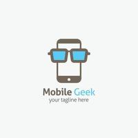 Geek logo vector design illustration