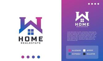 House Icon for Real Estate Property Logo Design Template Element vector