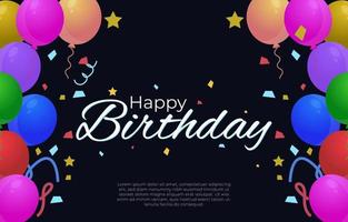 Illustration Vector Graphic Of Happy Birthday Greeting Cards, Good For Backgrounds, Posters, Birthday Greeting Cards
