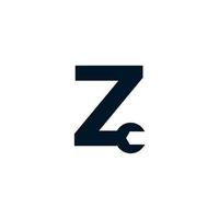 Initial Letter Z Wrench Logo Design Inspiration vector