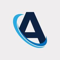 Initial Letter A Tech Logo Design Template Element.  Eps10 Vector