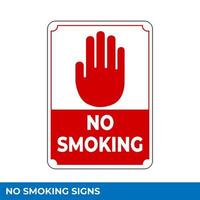 Warning No Smoking Area Signs In Vector, Easy To Use And Print Design Templates vector