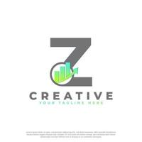 Letter Z Financial  Institute Advisors Logo. Business Professional Statistic Logo Template vector