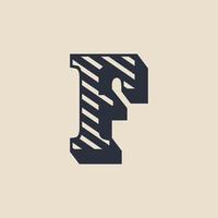 Letter F Retro Vintage Hipster Vector Logo Design Template Inspiration
