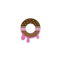 Donuts illustration logo vector