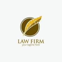 Law firm logo vector design illustration