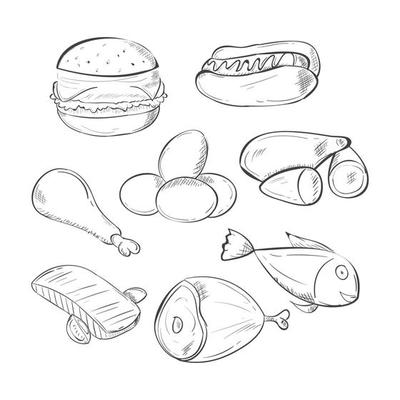 Sketch food icon vector design illustration