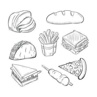 Sketch food icon vector design illustration