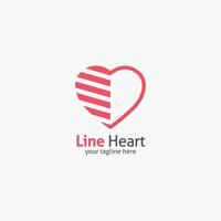 Heart logo vector design illustration