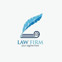 Law firm logo vector design illustration