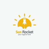 Rocket logo vector design illustration