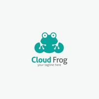 Frog logo vector design illustration